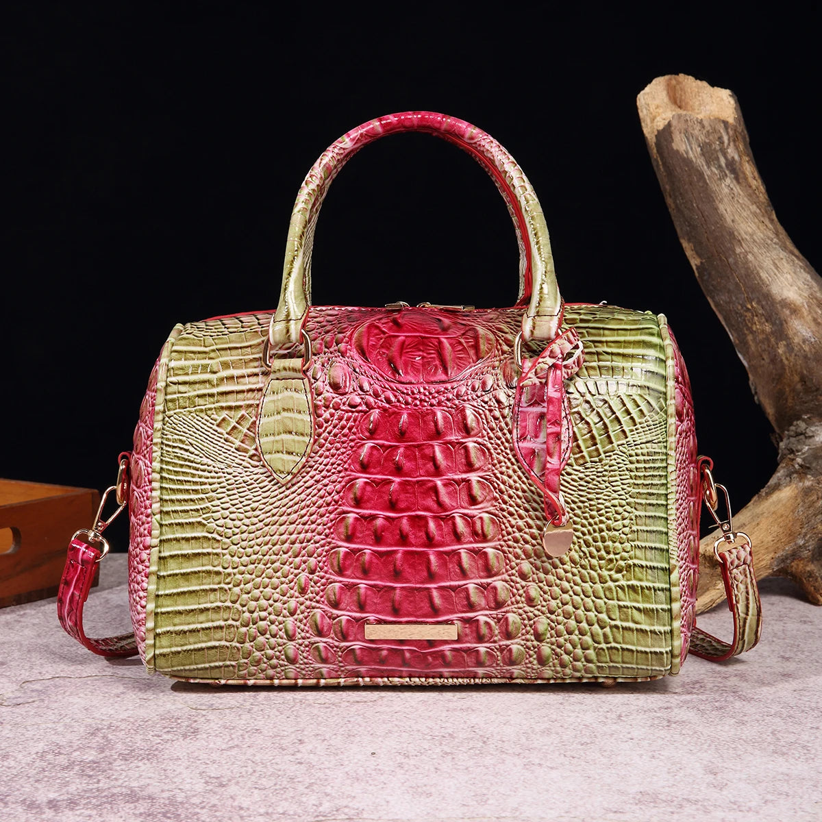 Ombre Crocodile Satchel