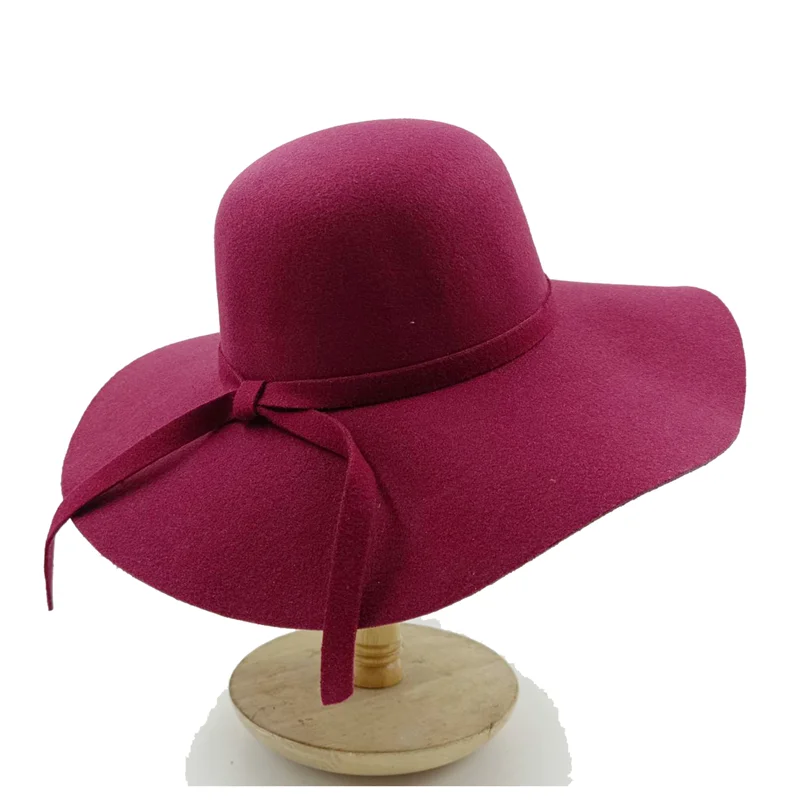Faux Bowknot Fedora