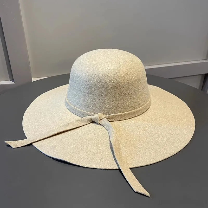 Faux Bowknot Fedora
