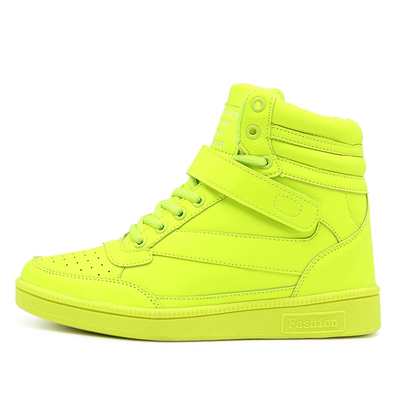 High-Top Leather Sneakers