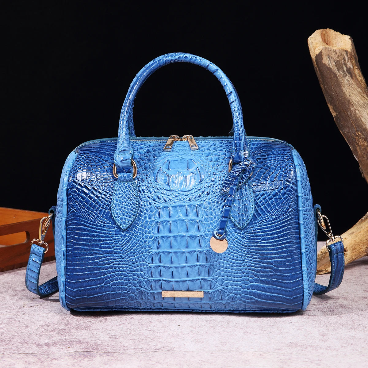Ombre Crocodile Satchel