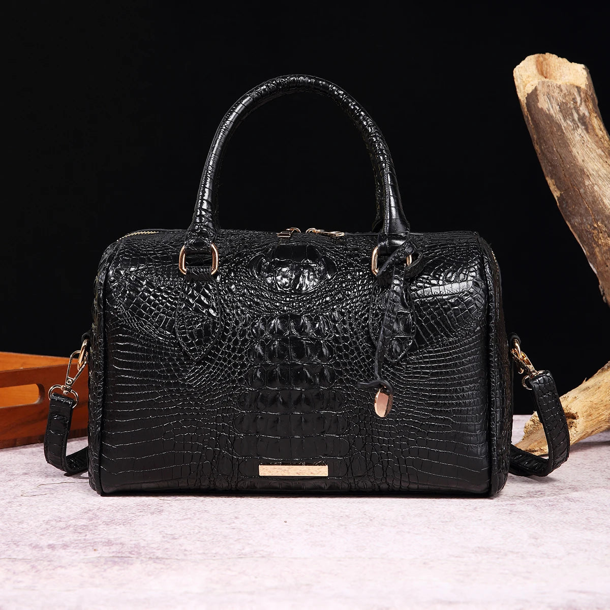 Ombre Crocodile Satchel