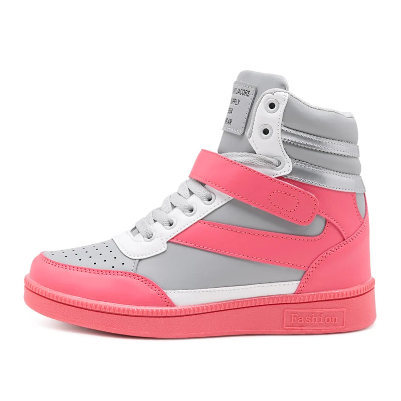 High-Top Leather Sneakers