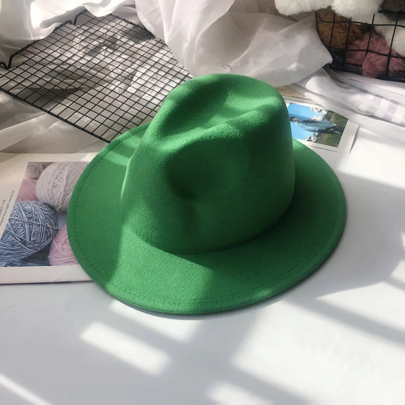 Embroidered Flower Fedora
