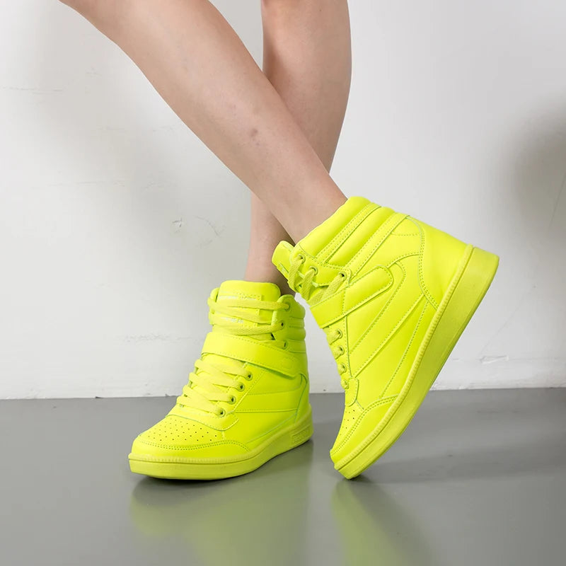 High-Top Leather Sneakers