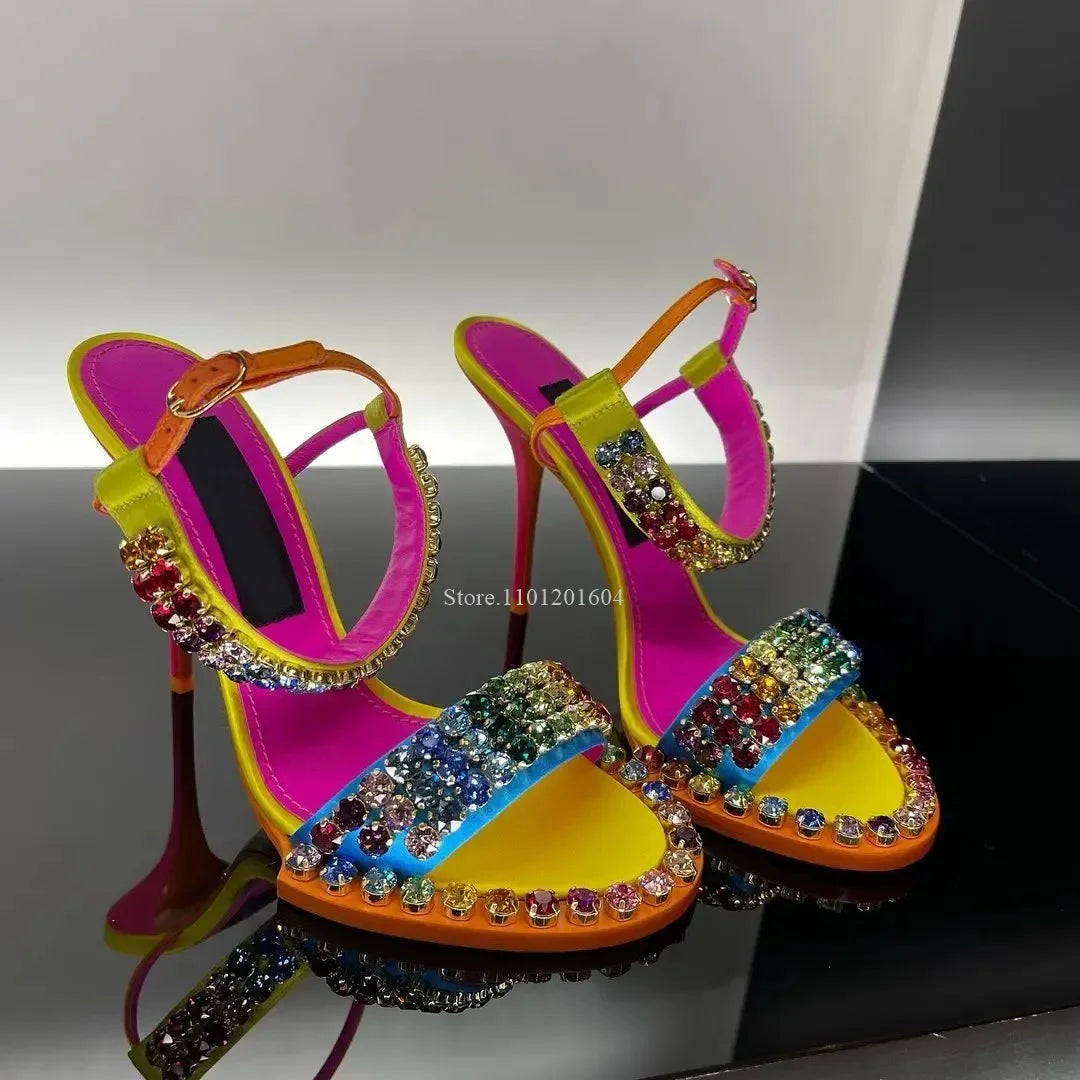 Color Crystal Sandals
