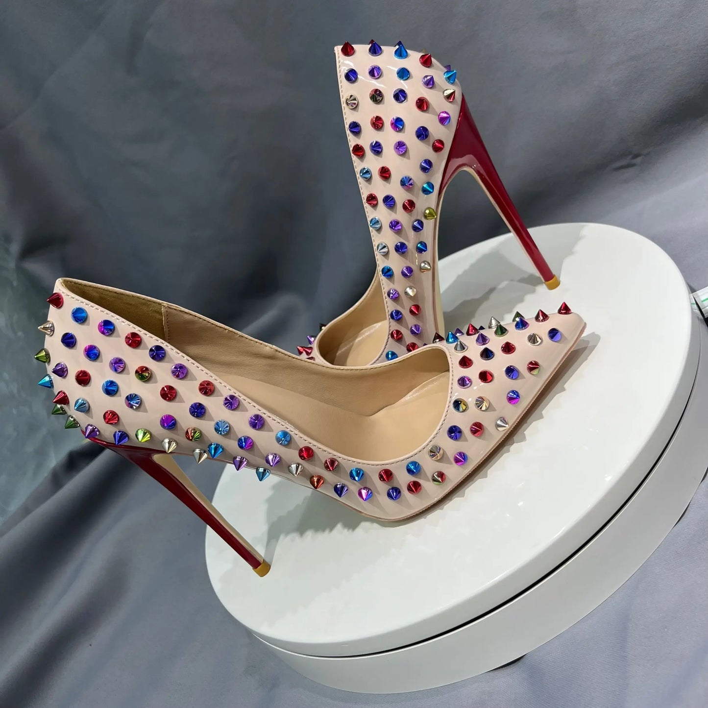 Rainbow Spike Stilettos