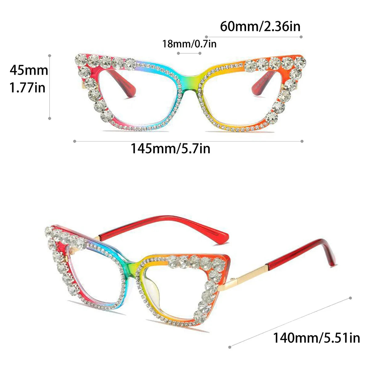 Fashion Trend Cat Eye Frame Glasses