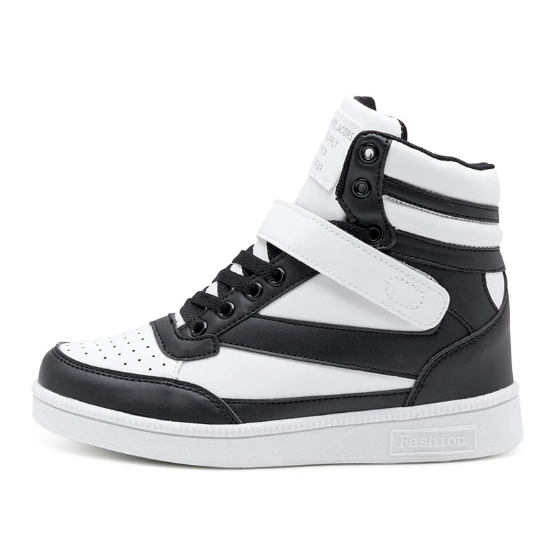 High-Top Leather Sneakers