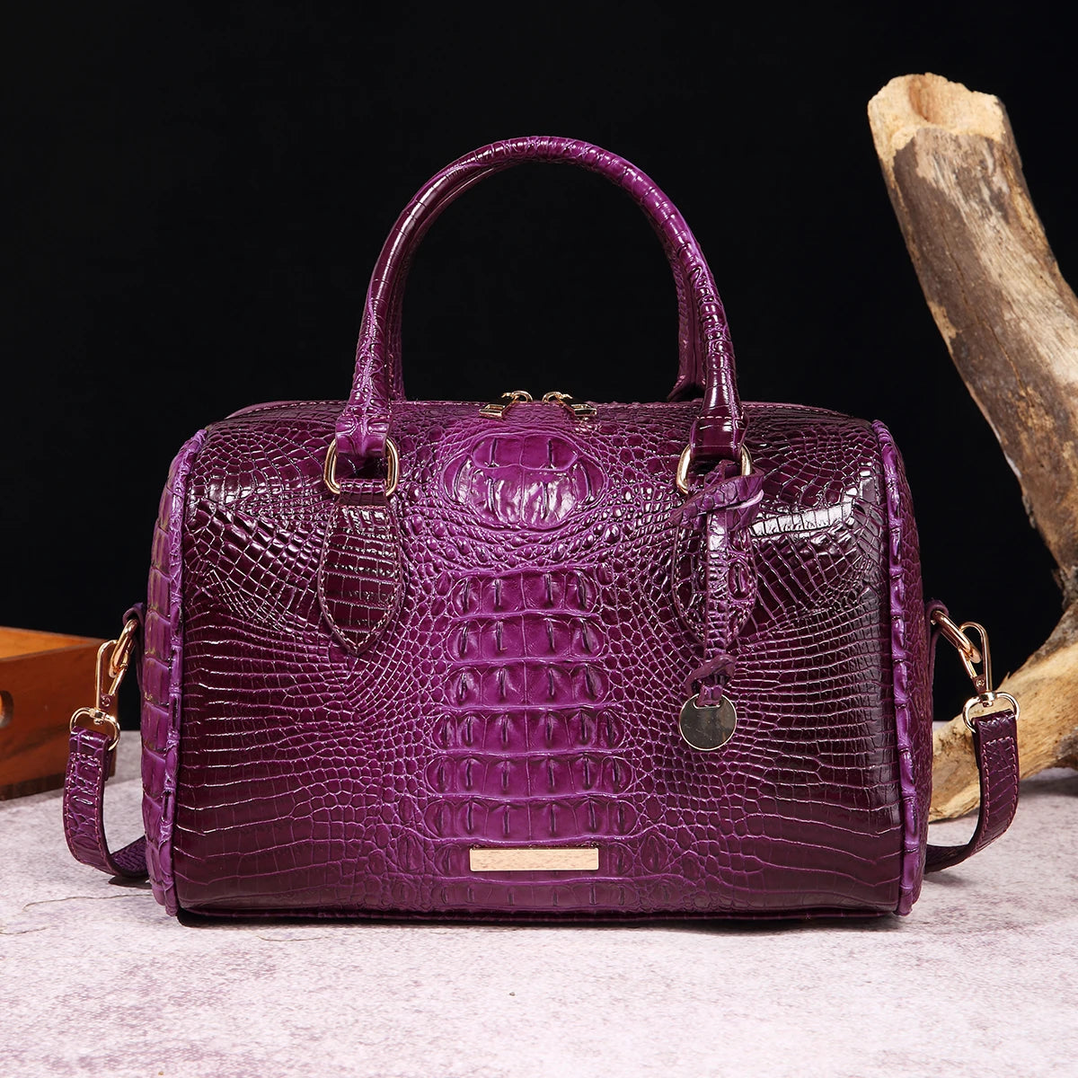 Ombre Crocodile Satchel