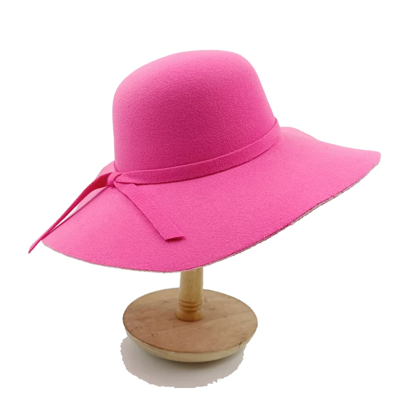 Faux Bowknot Fedora