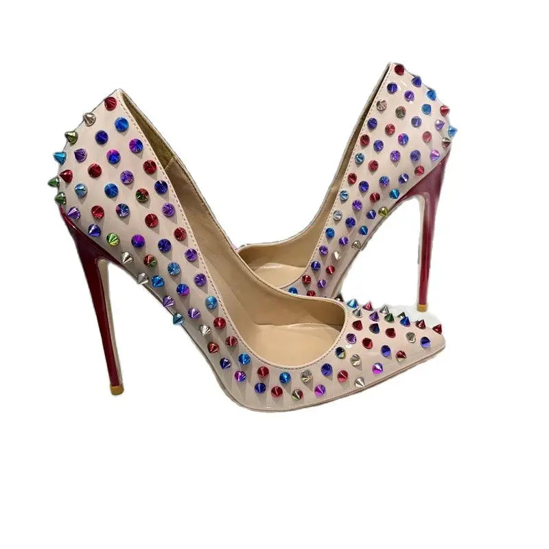 Rainbow Spike Stilettos
