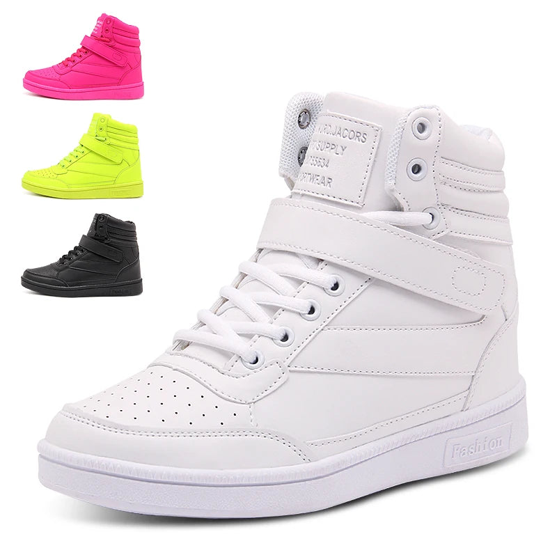 High-Top Leather Sneakers