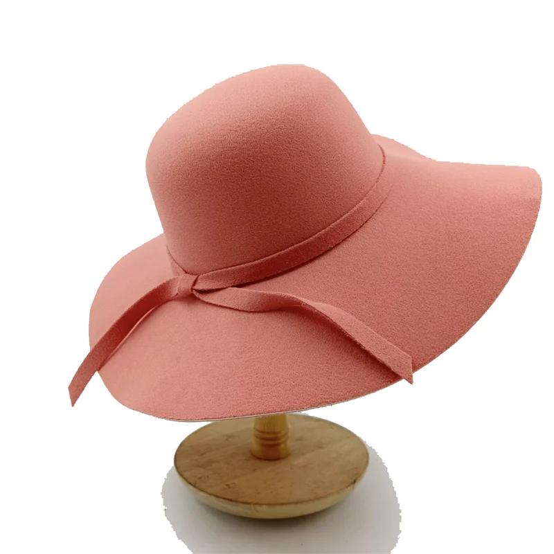 Faux Bowknot Fedora