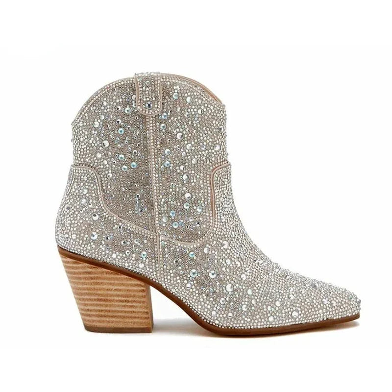 Western Cowgirl Glitter Boots