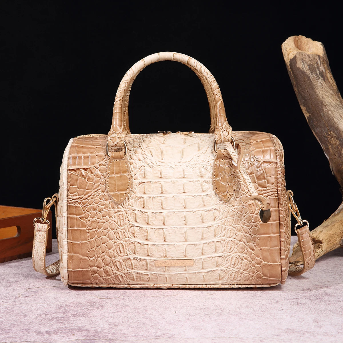 Ombre Crocodile Satchel