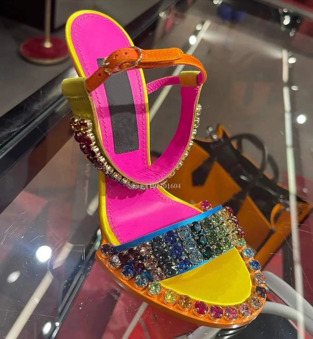 Color Crystal Sandals