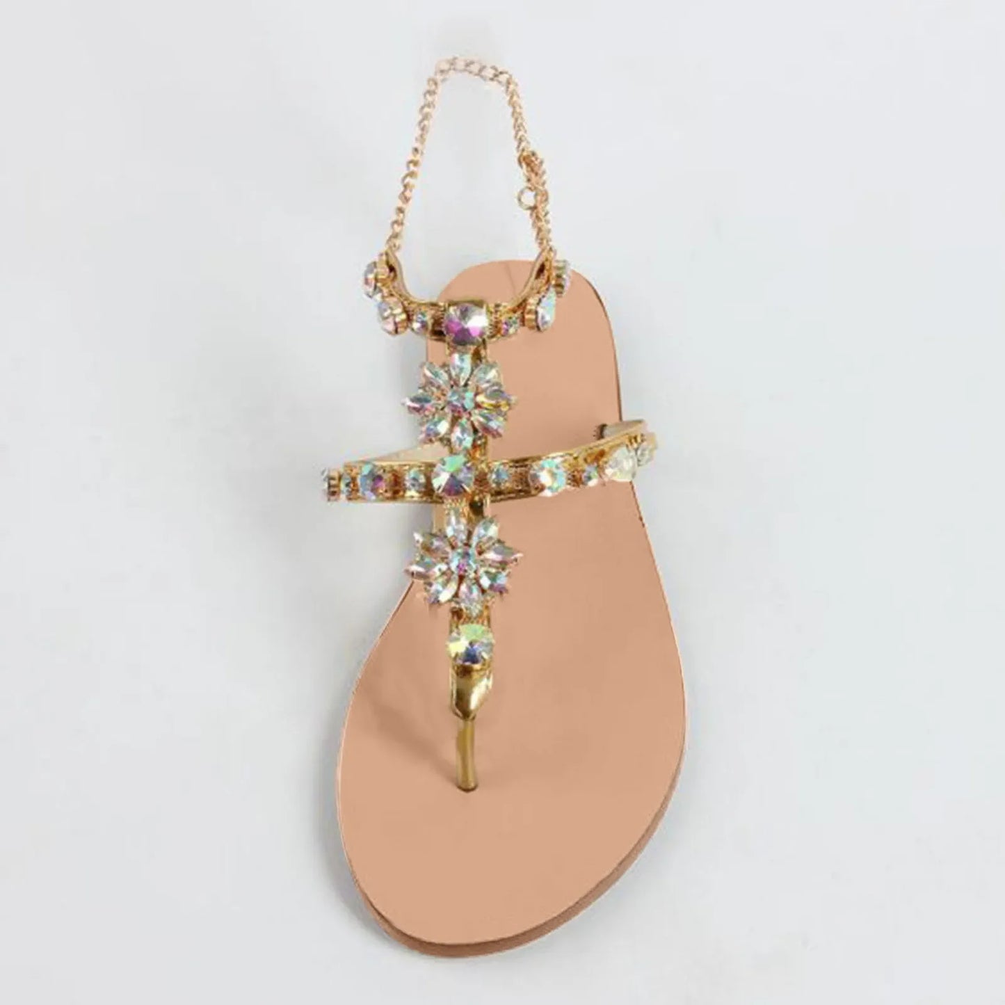 Crystal Chain Sandals