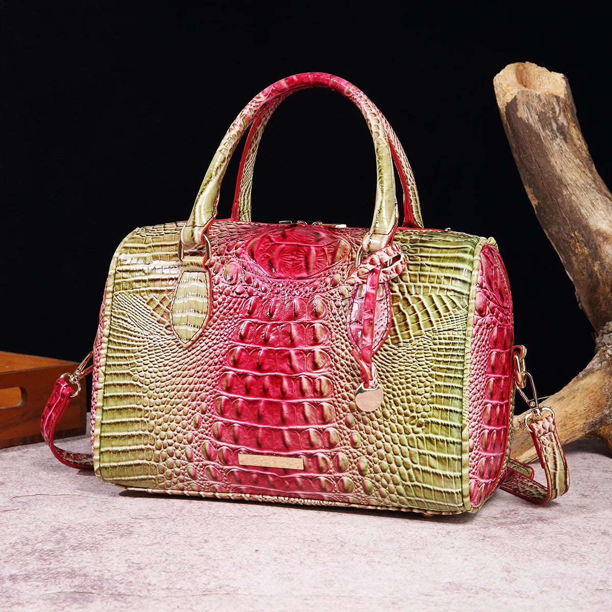 Ombre Crocodile Satchel
