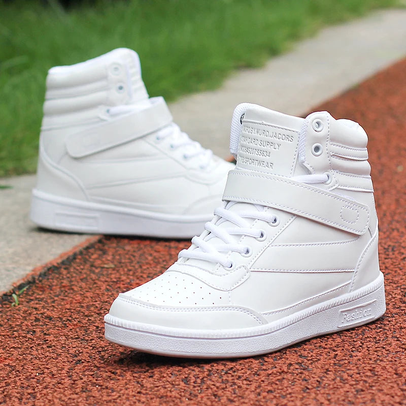 High-Top Leather Sneakers