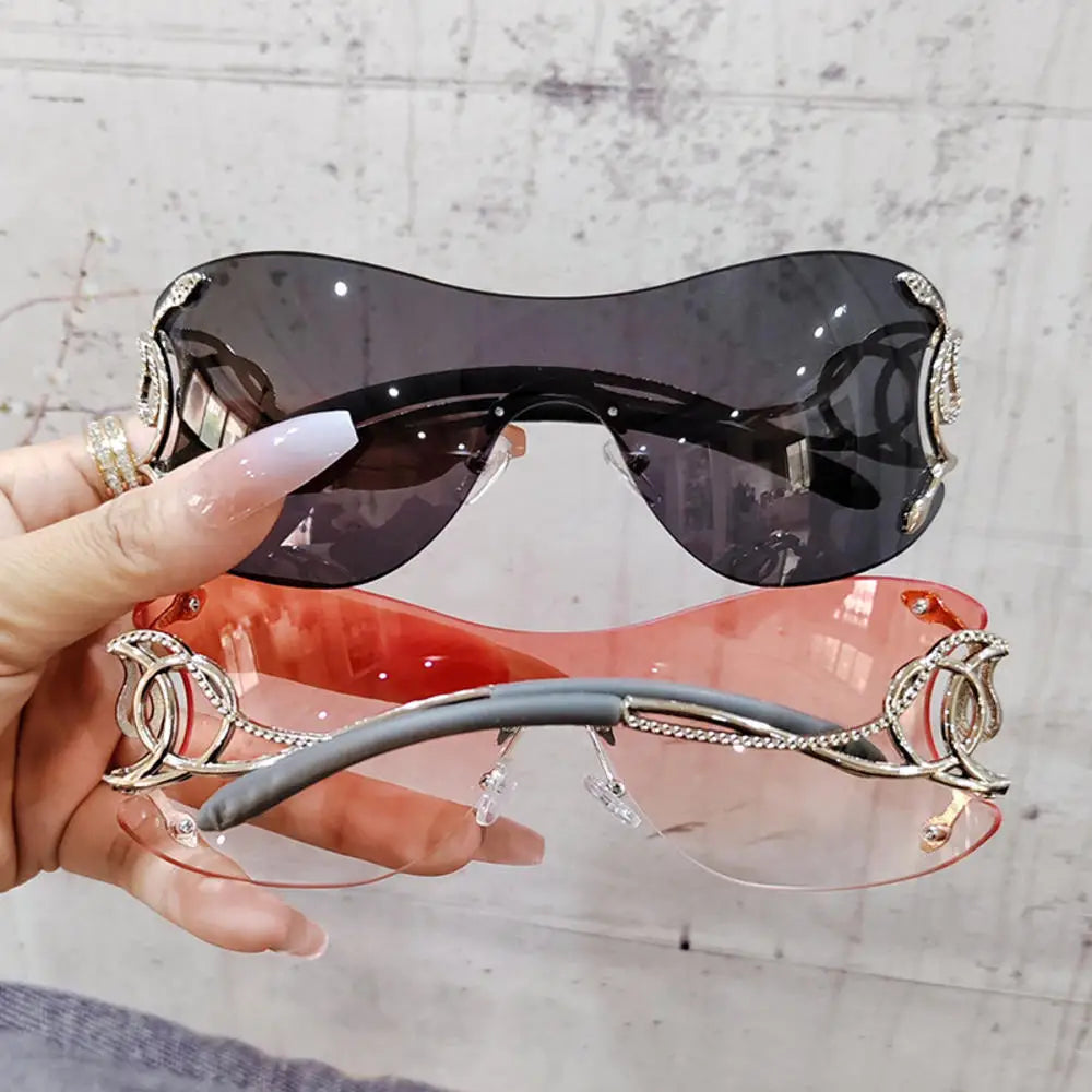 Rimless Metal Sunglasses