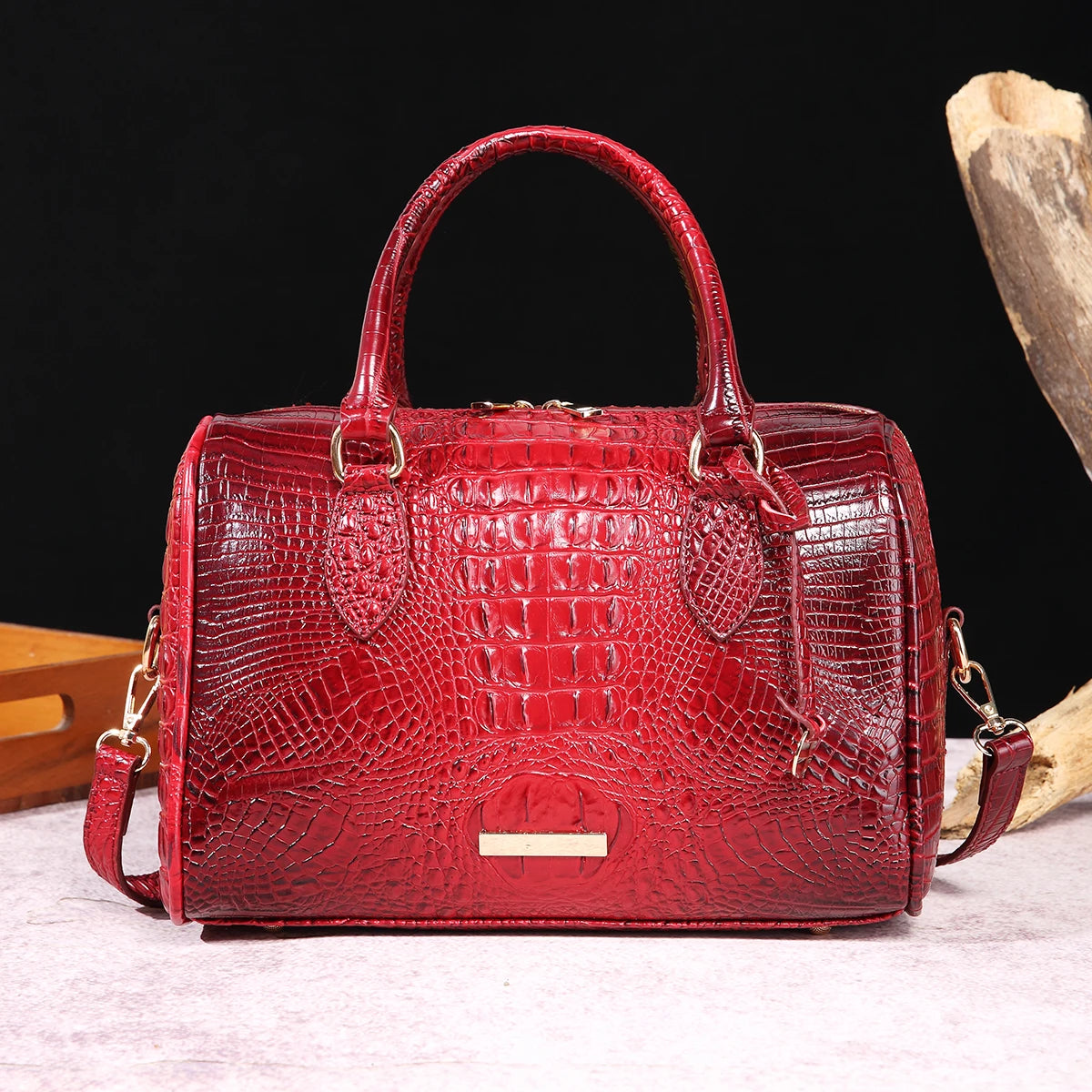 Ombre Crocodile Satchel
