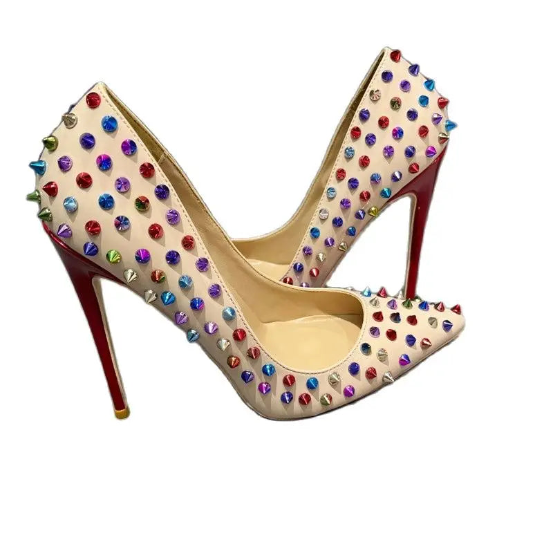 Rainbow Spike Stilettos