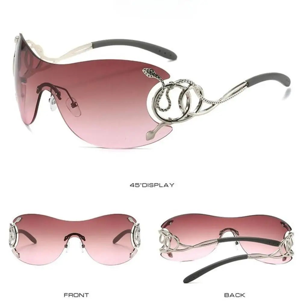 Rimless Metal Sunglasses