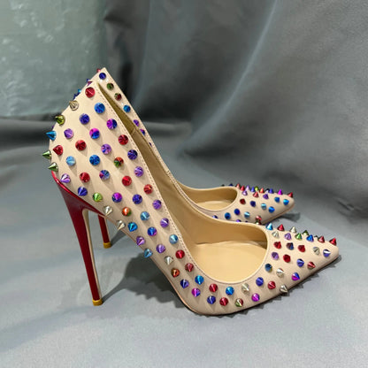 Rainbow Spike Stilettos