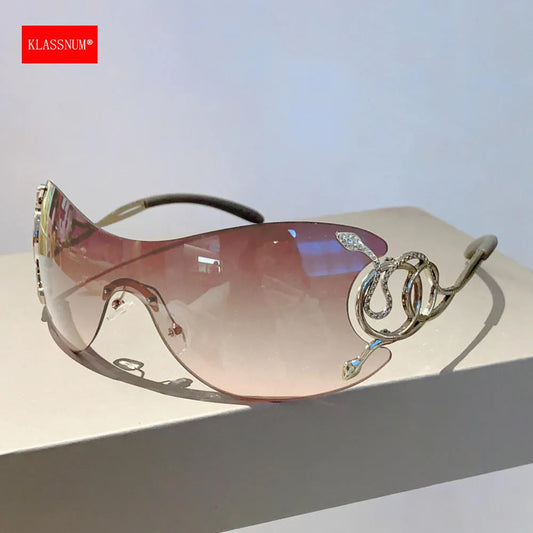 Rimless Metal Sunglasses