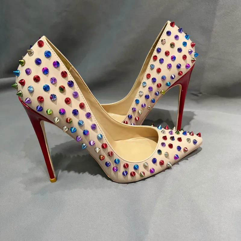 Rainbow Spike Stilettos