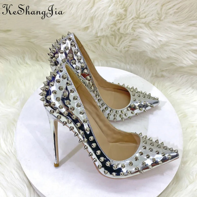 Silver Punk Stilettos