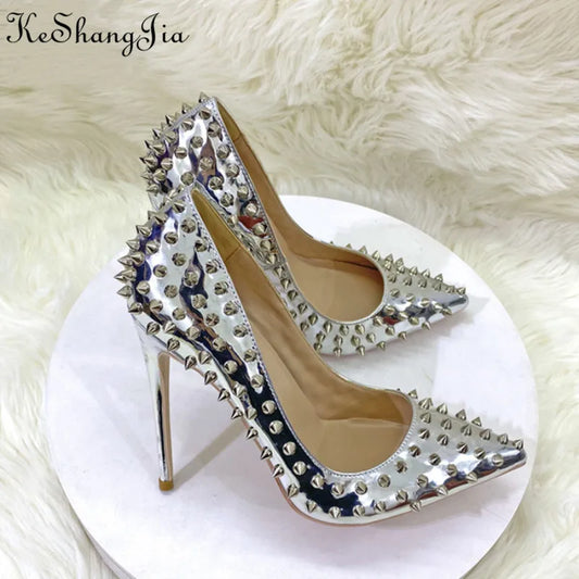 Silver Punk Stilettos