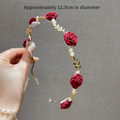 Rose Pearl Headband