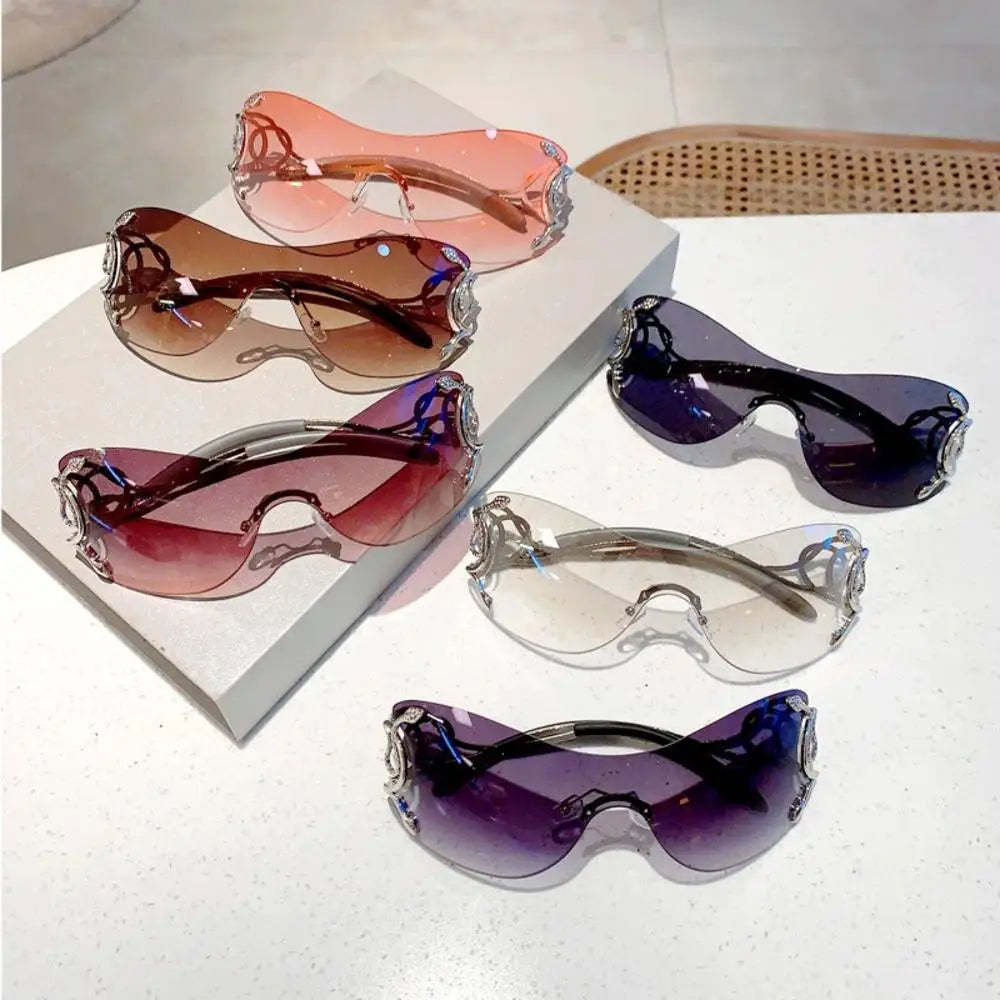 Rimless Metal Sunglasses