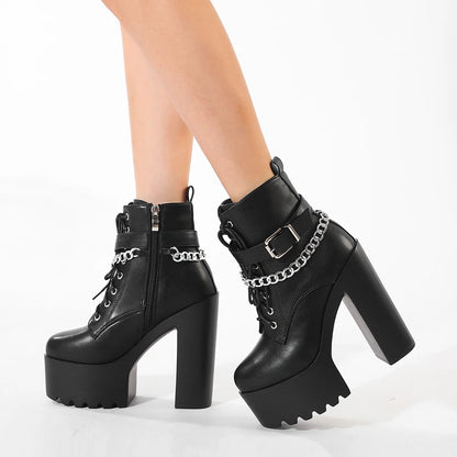 Chain Ankle Boots