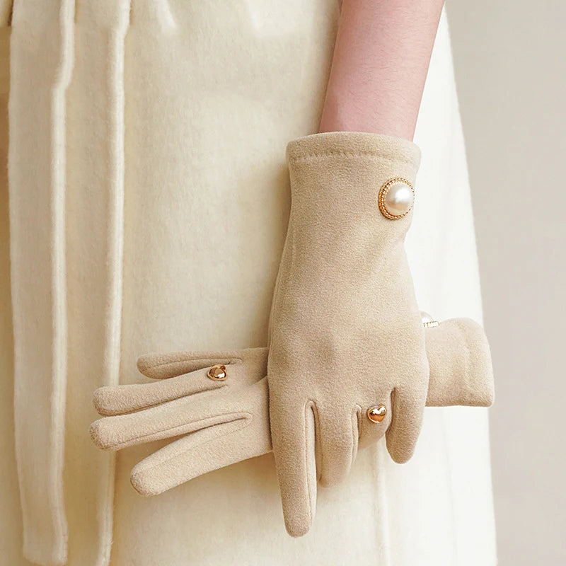 Retro Fingertip Clamshell Gloves