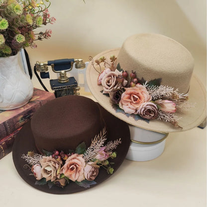 British Vintage Flat Top Basin Hats