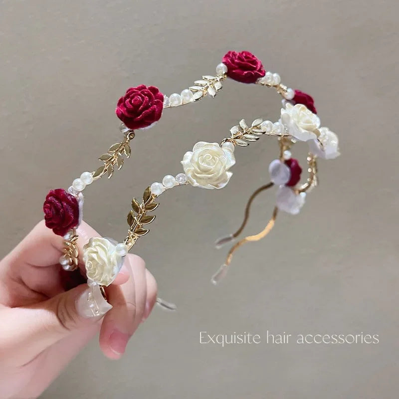 Rose Pearl Headband