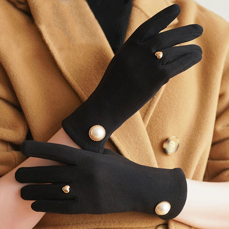 Retro Fingertip Clamshell Gloves