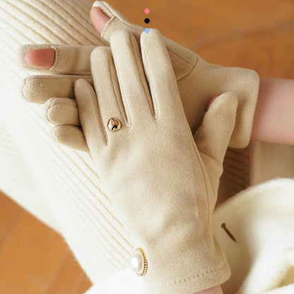 Retro Fingertip Clamshell Gloves