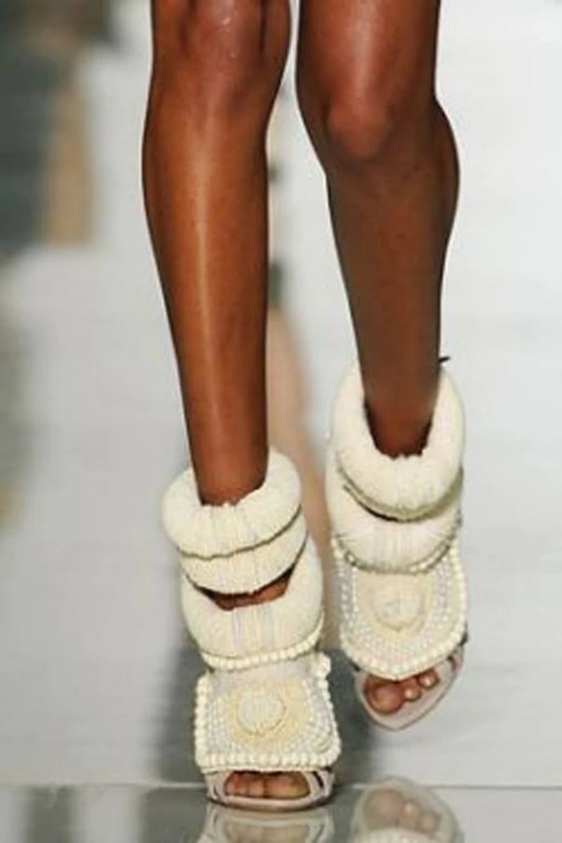 Pearl Embellished Stilettos