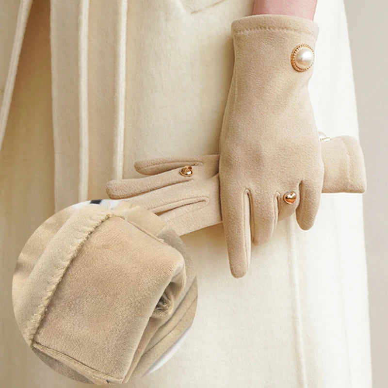 Retro Fingertip Clamshell Gloves