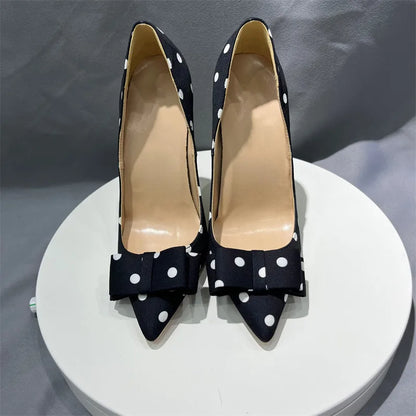 Playful Polka Dot Stilettos