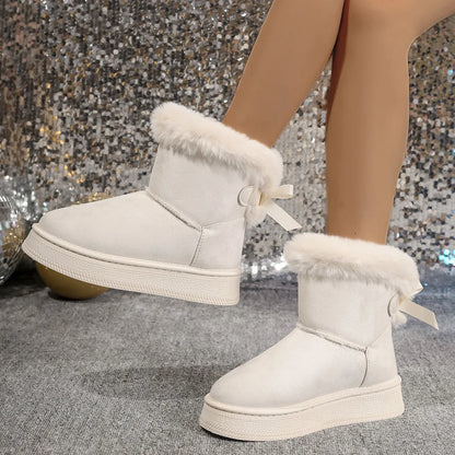 Cashmere Thick Sole Boots