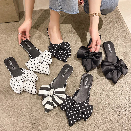 Slip-on Bowtie Slippers